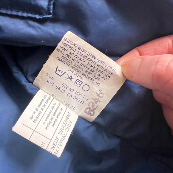 Vintage Woolrich Down Filled Puffer Winter White Coyote Fur Trim L - Picture 8 of 10